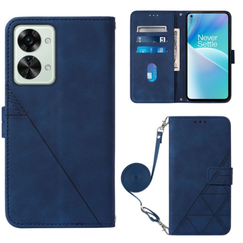 Flip Case Für OnePlus Nord 2T 5G Schulterdreiecke