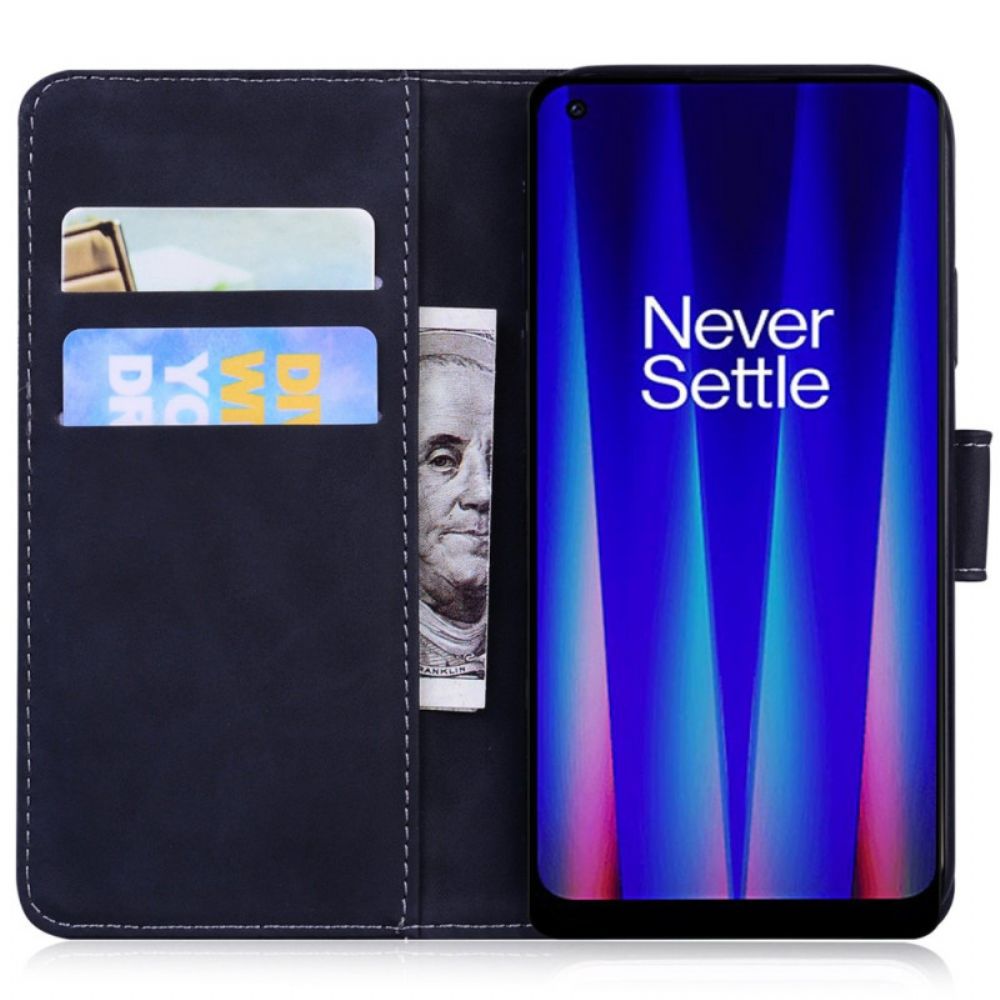 Flip Case Für OnePlus Nord 2T 5G Tigermuster