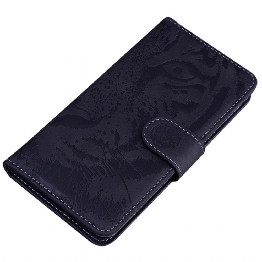 Flip Case Für OnePlus Nord 2T 5G Tigermuster