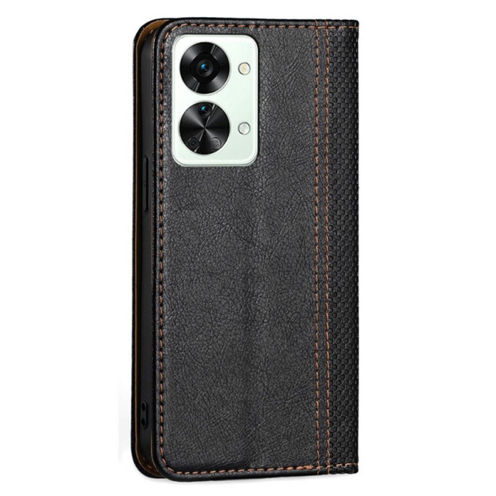 Flip Case Für OnePlus Nord 2T 5G Vintage-stil