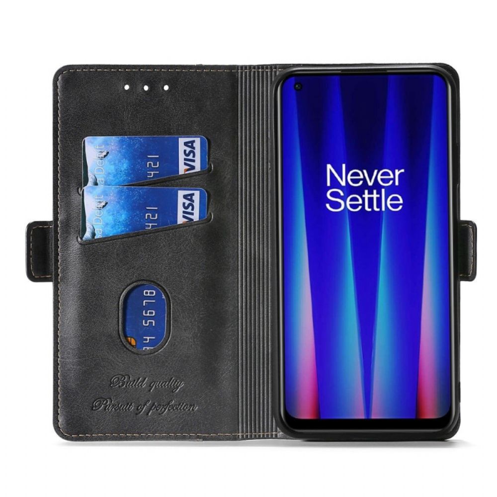 Flip Case Für OnePlus Nord 2T 5G Zweifarbig