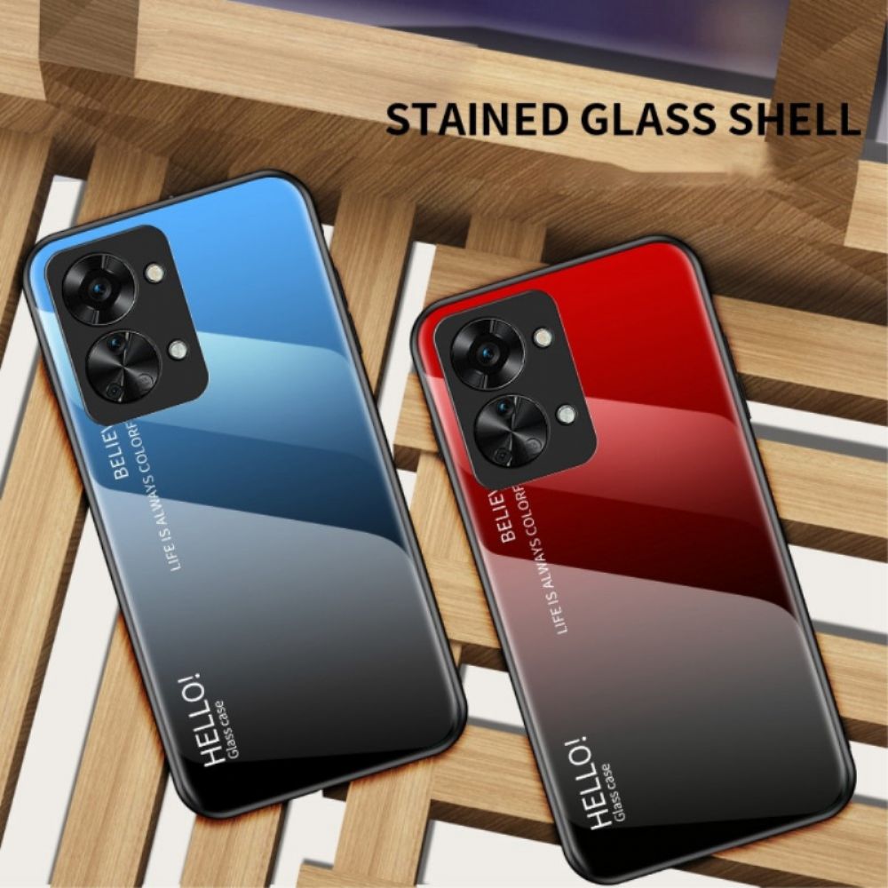 Hülle Für OnePlus Nord 2T 5G Hallo Tempered Glass