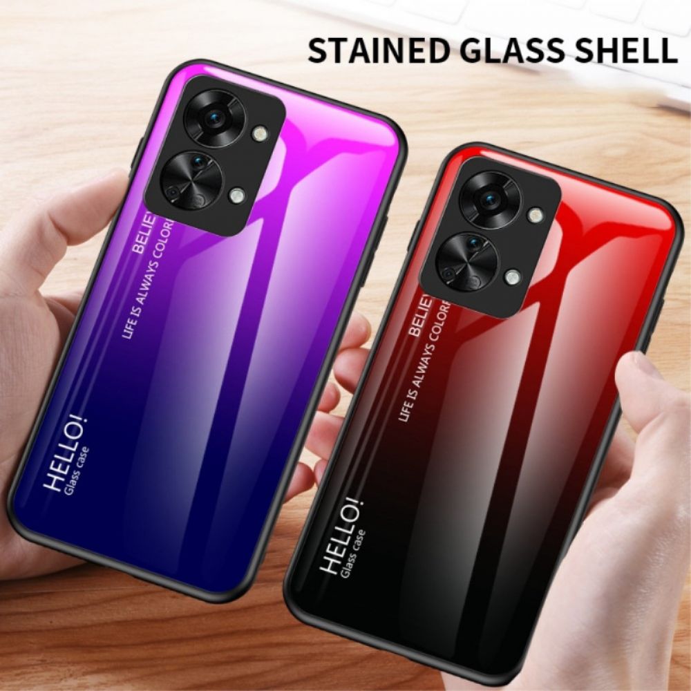 Hülle Für OnePlus Nord 2T 5G Hallo Tempered Glass