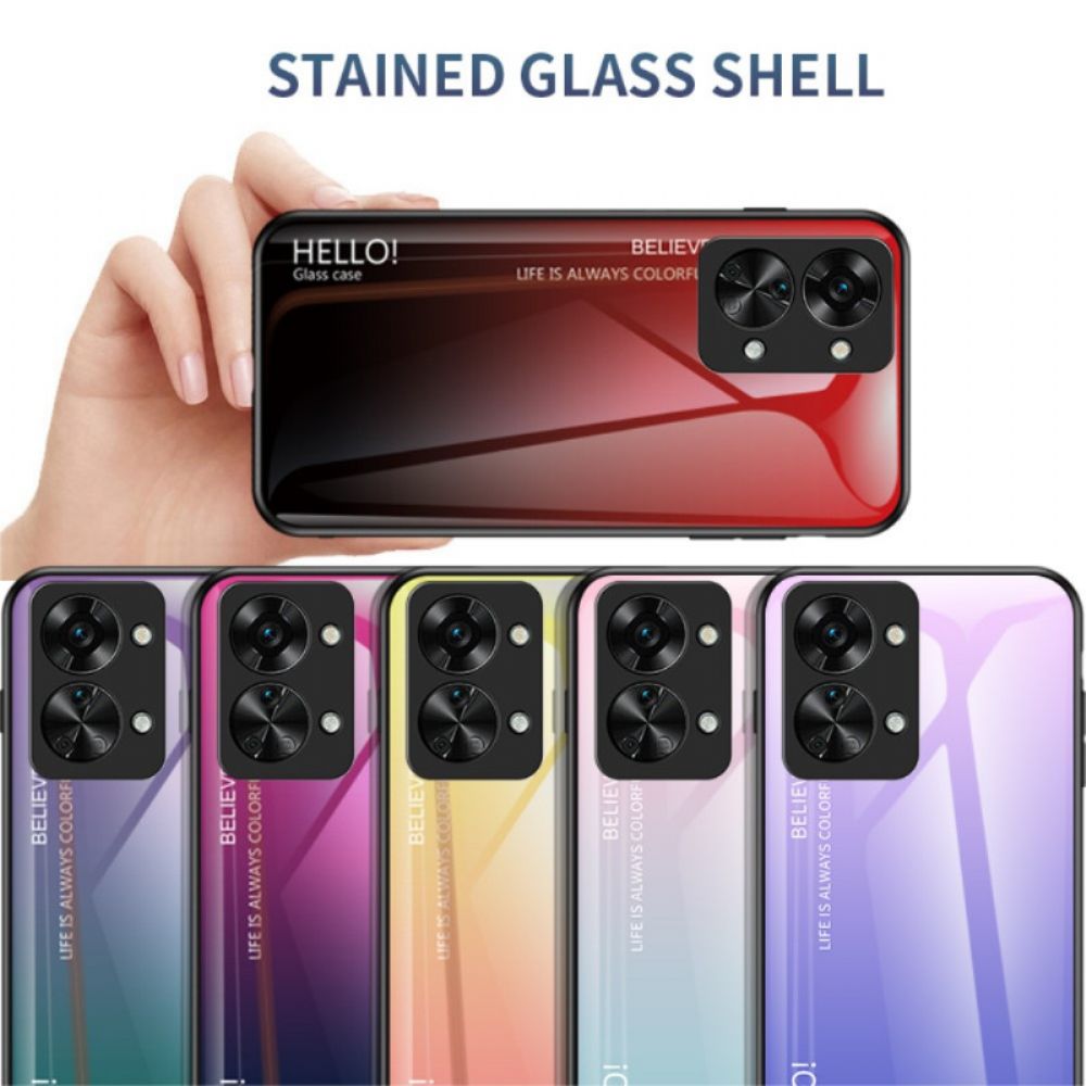 Hülle Für OnePlus Nord 2T 5G Hallo Tempered Glass