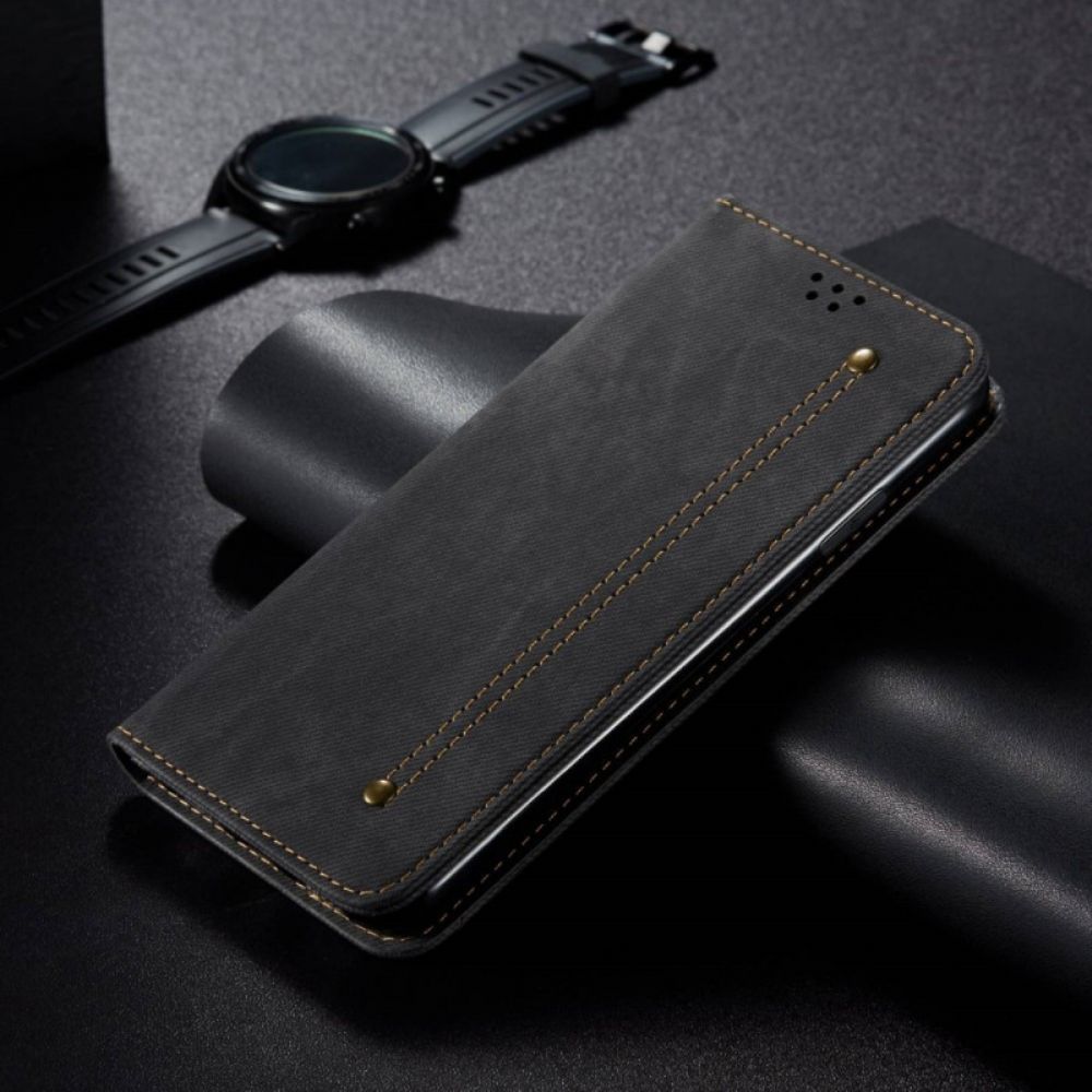 Schutzhülle Für OnePlus Nord 2T 5G Flip Case Jeansstoff