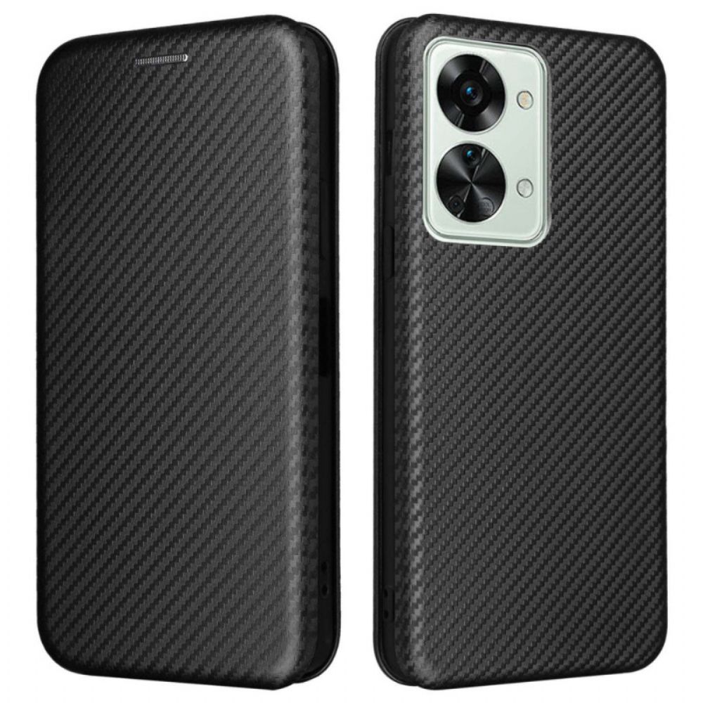 Schutzhülle Für OnePlus Nord 2T 5G Flip Case Kohlefaserring