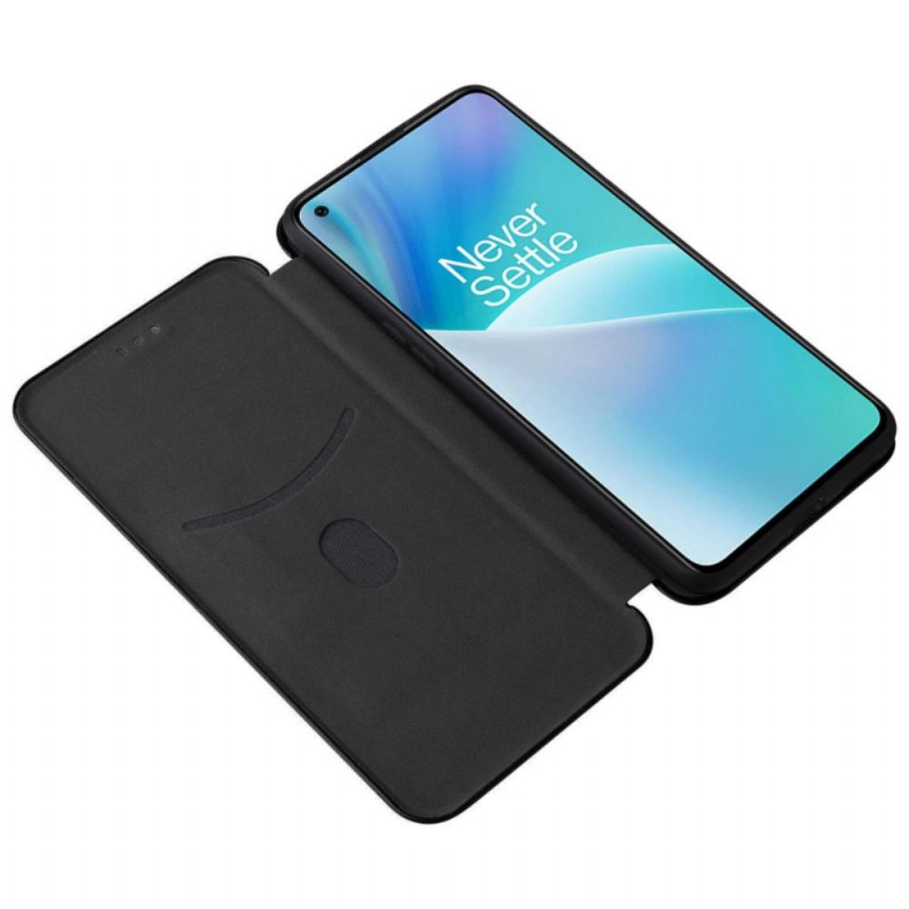 Schutzhülle Für OnePlus Nord 2T 5G Flip Case Kohlefaserring