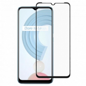 Displayschutzfolie Aus Gehärtetem Glas Für Das Realme C21 Mit Schwarzem Rand