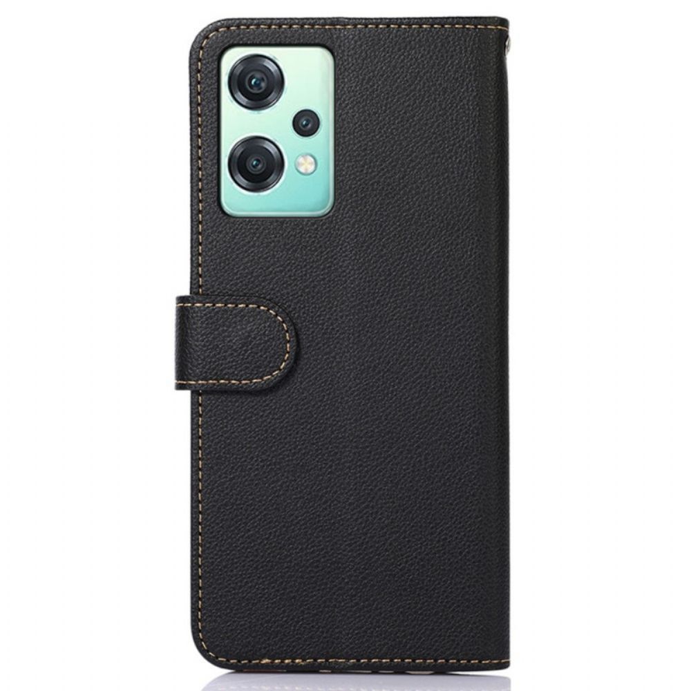 Flip Case Für OnePlus Nord CE 2 Lite 5G Rfid-lychee-stil