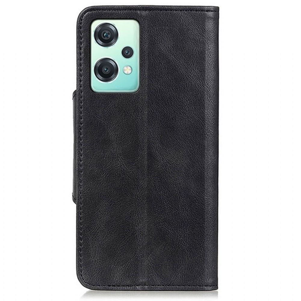 Flip Case Für OnePlus Nord CE 2 Lite 5G Style Lederknopf