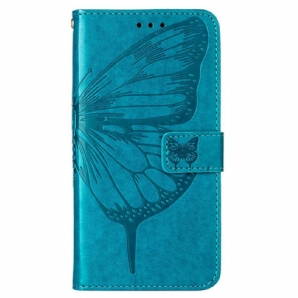 Lederhüllen Für OnePlus Nord CE 2 Lite 5G Mit Kordel Strap Art Schmetterling