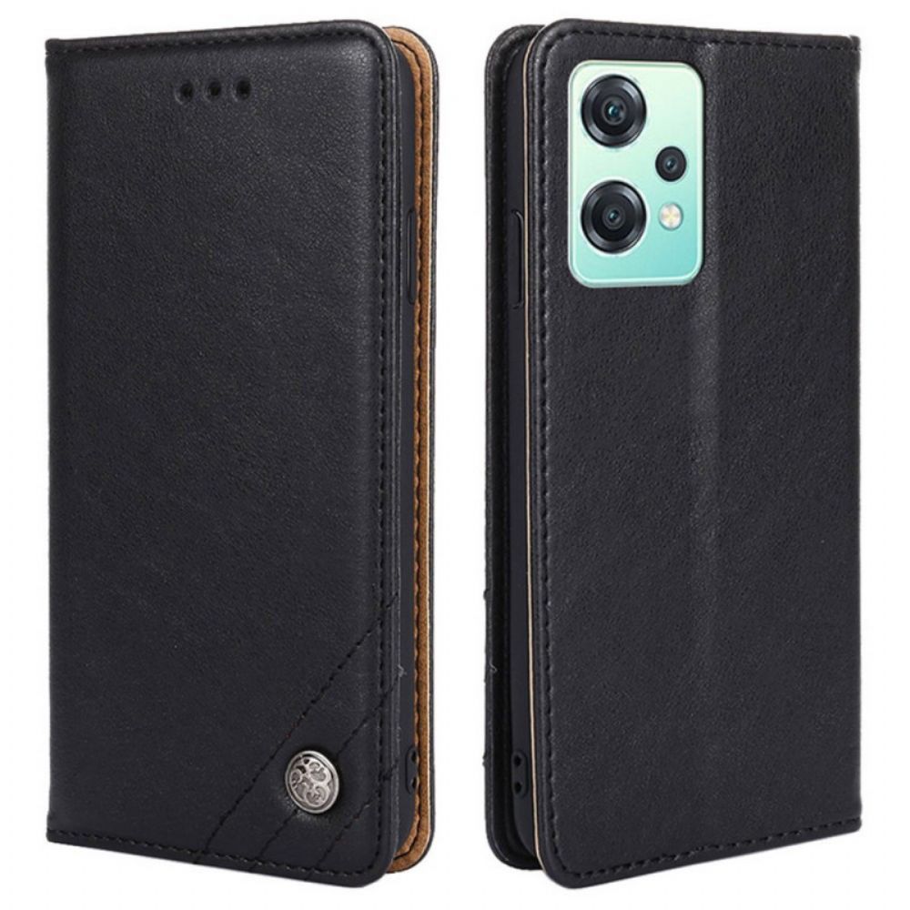 Schutzhülle Für OnePlus Nord CE 2 Lite 5G Flip Case Kunstleder Zierniete