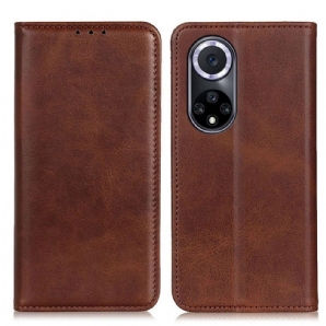 Schutzhülle Für Honor 50 Flip Case Elegantes Spaltleder