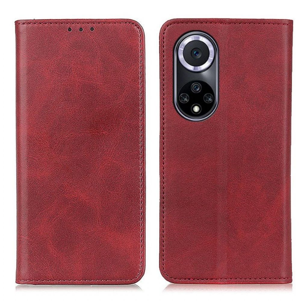 Schutzhülle Für Honor 50 Flip Case Elegantes Spaltleder