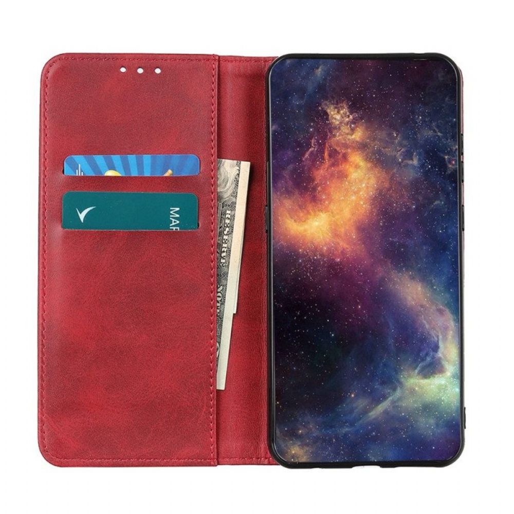 Schutzhülle Für Honor 50 Flip Case Elegantes Spaltleder