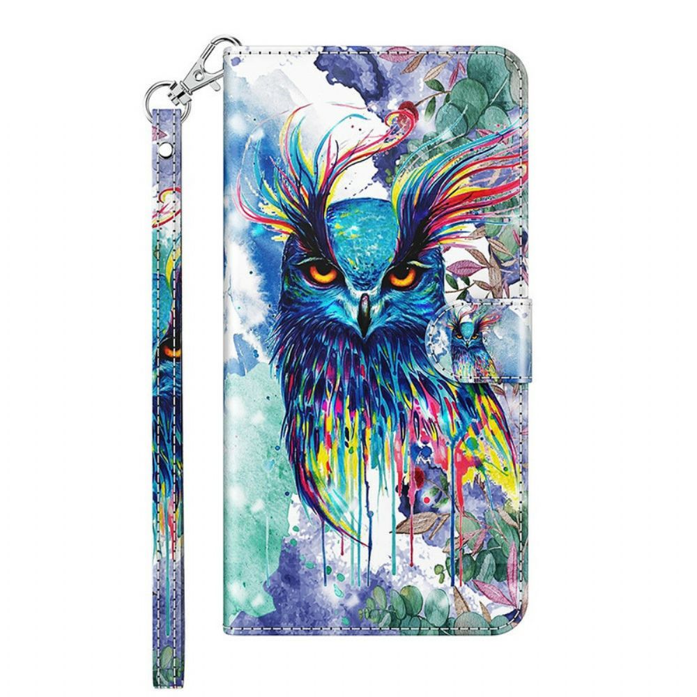 Flip Case Für Xiaomi Redmi Note 10 5G / Poco M3 Pro 5G Aquarell Vogel