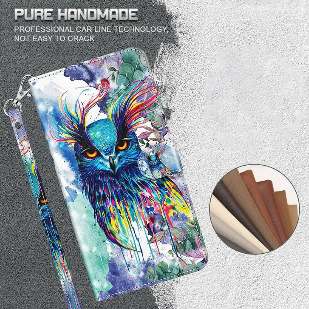 Flip Case Für Xiaomi Redmi Note 10 5G / Poco M3 Pro 5G Aquarell Vogel