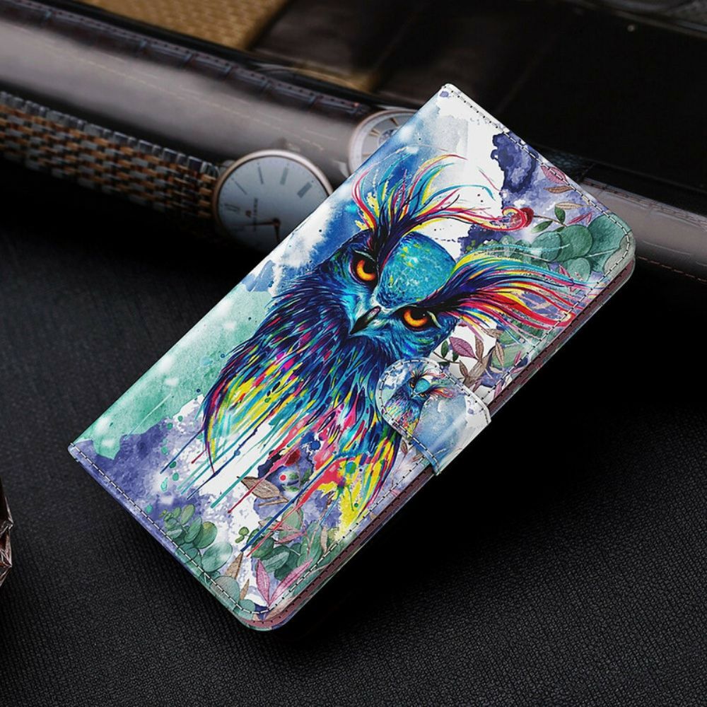 Flip Case Für Xiaomi Redmi Note 10 5G / Poco M3 Pro 5G Aquarell Vogel