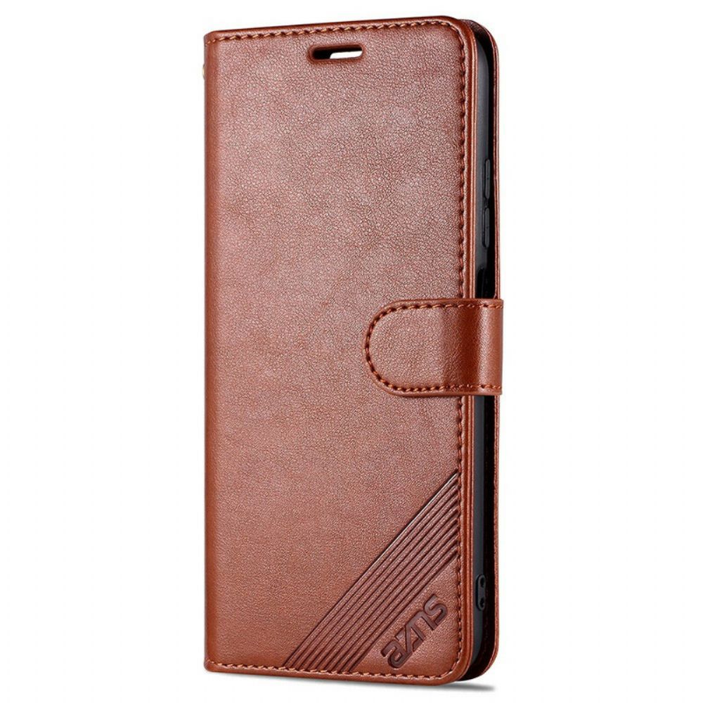 Flip Case Für Xiaomi Redmi Note 10 5G / Poco M3 Pro 5G Azns Luxus