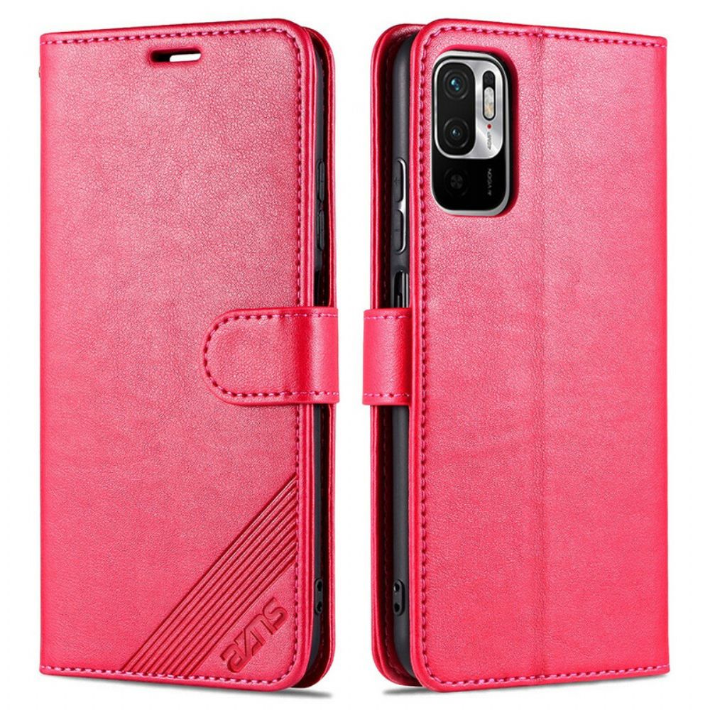 Flip Case Für Xiaomi Redmi Note 10 5G / Poco M3 Pro 5G Azns Luxus