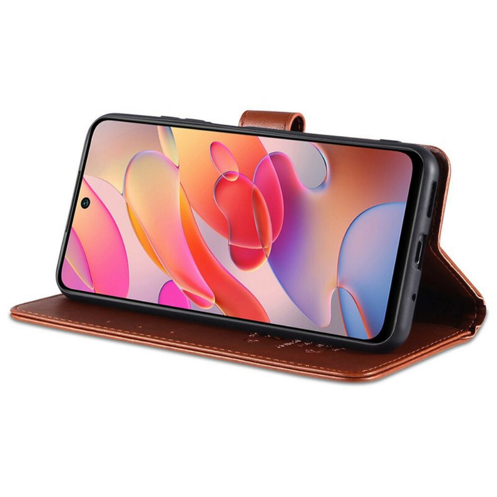 Flip Case Für Xiaomi Redmi Note 10 5G / Poco M3 Pro 5G Azns Luxus