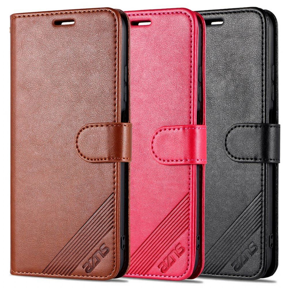 Flip Case Für Xiaomi Redmi Note 10 5G / Poco M3 Pro 5G Azns Luxus