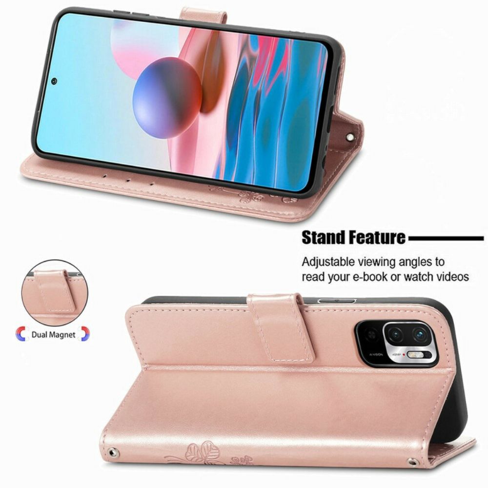 Flip Case Für Xiaomi Redmi Note 10 5G / Poco M3 Pro 5G Blumen Im Wind