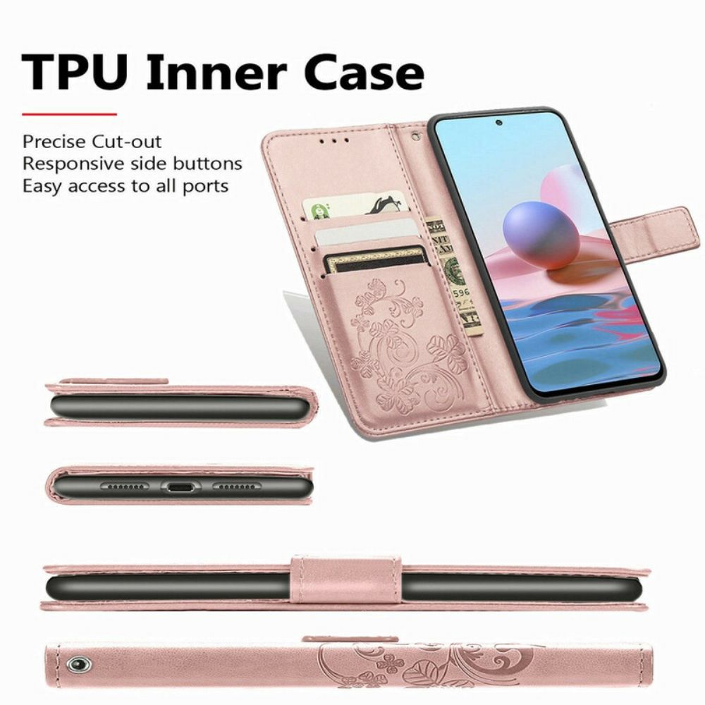 Flip Case Für Xiaomi Redmi Note 10 5G / Poco M3 Pro 5G Blumen Im Wind