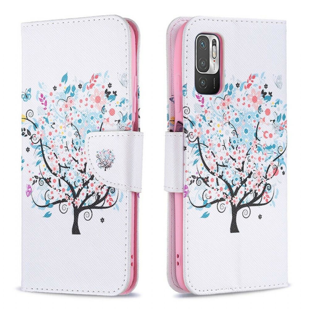 Flip Case Für Xiaomi Redmi Note 10 5G / Poco M3 Pro 5G Blumiger Baum