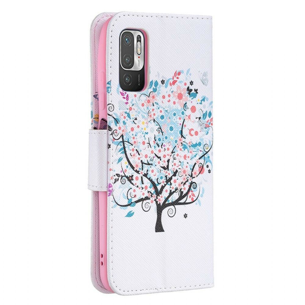 Flip Case Für Xiaomi Redmi Note 10 5G / Poco M3 Pro 5G Blumiger Baum