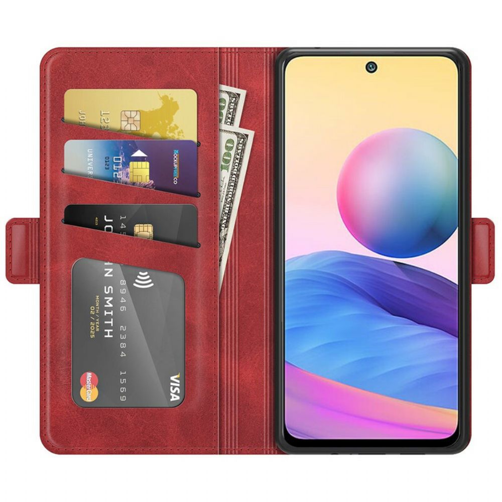 Flip Case Für Xiaomi Redmi Note 10 5G / Poco M3 Pro 5G Doppelsperre