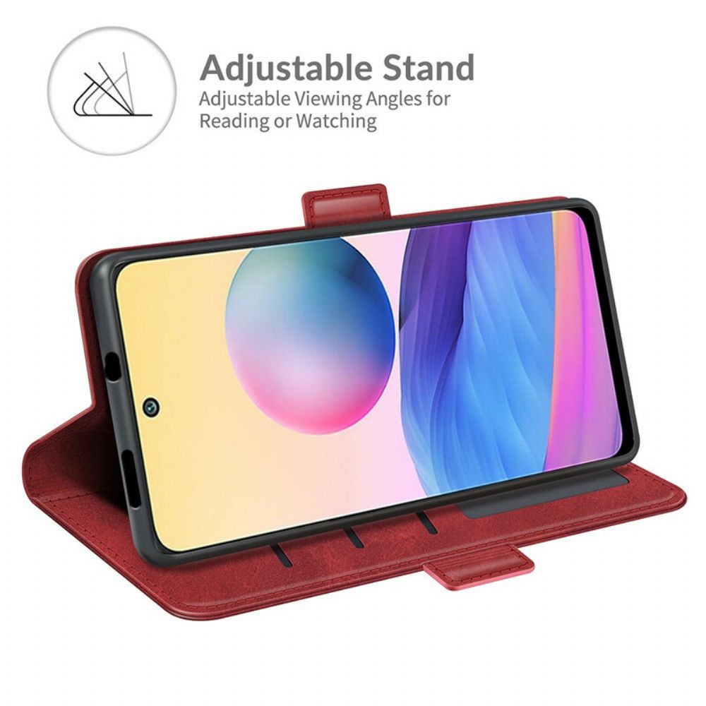 Flip Case Für Xiaomi Redmi Note 10 5G / Poco M3 Pro 5G Doppelsperre