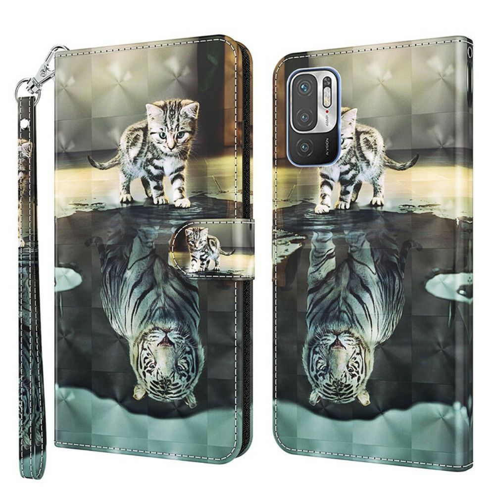 Flip Case Für Xiaomi Redmi Note 10 5G / Poco M3 Pro 5G Ernst Der Tiger