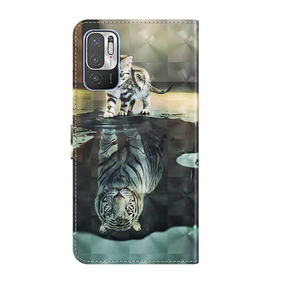 Flip Case Für Xiaomi Redmi Note 10 5G / Poco M3 Pro 5G Ernst Der Tiger