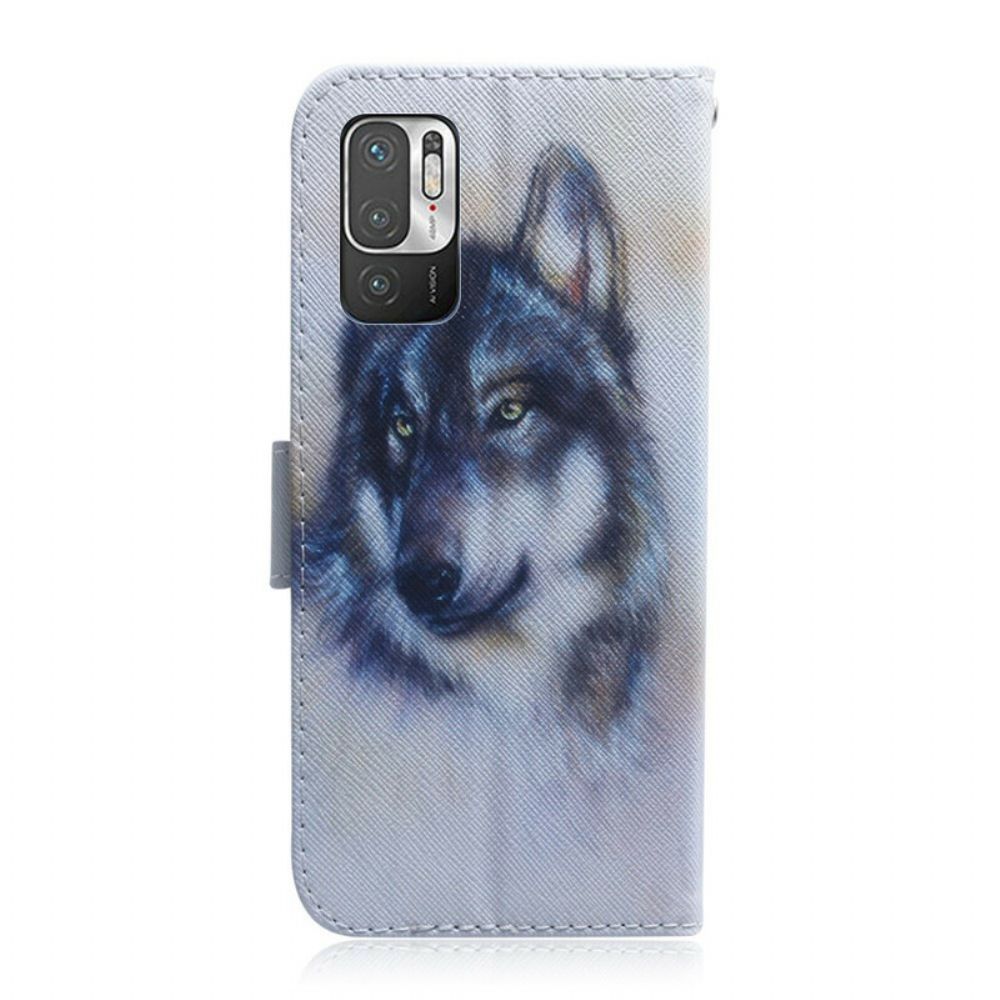 Flip Case Für Xiaomi Redmi Note 10 5G / Poco M3 Pro 5G Hundeblick