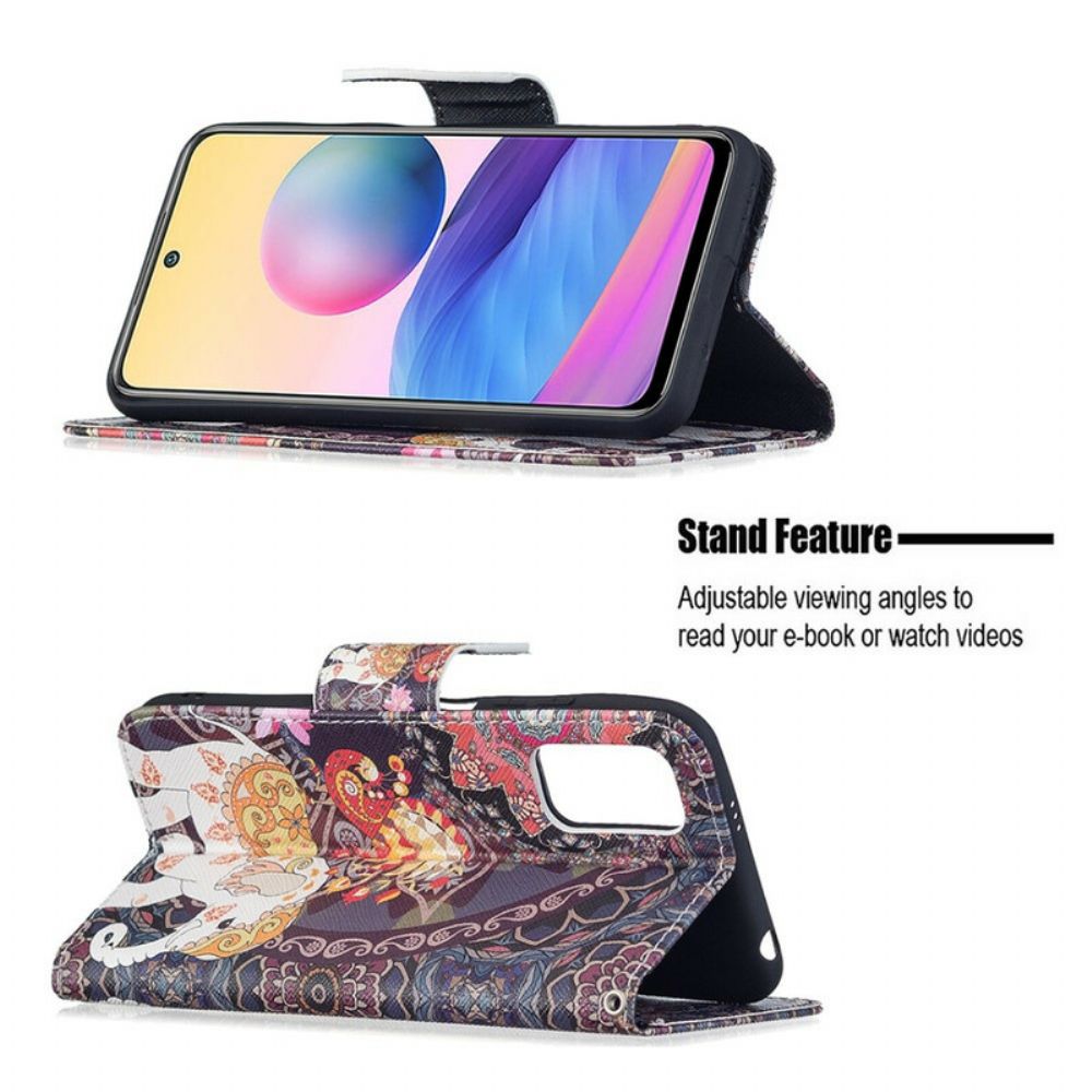 Flip Case Für Xiaomi Redmi Note 10 5G / Poco M3 Pro 5G Indischer Elefant