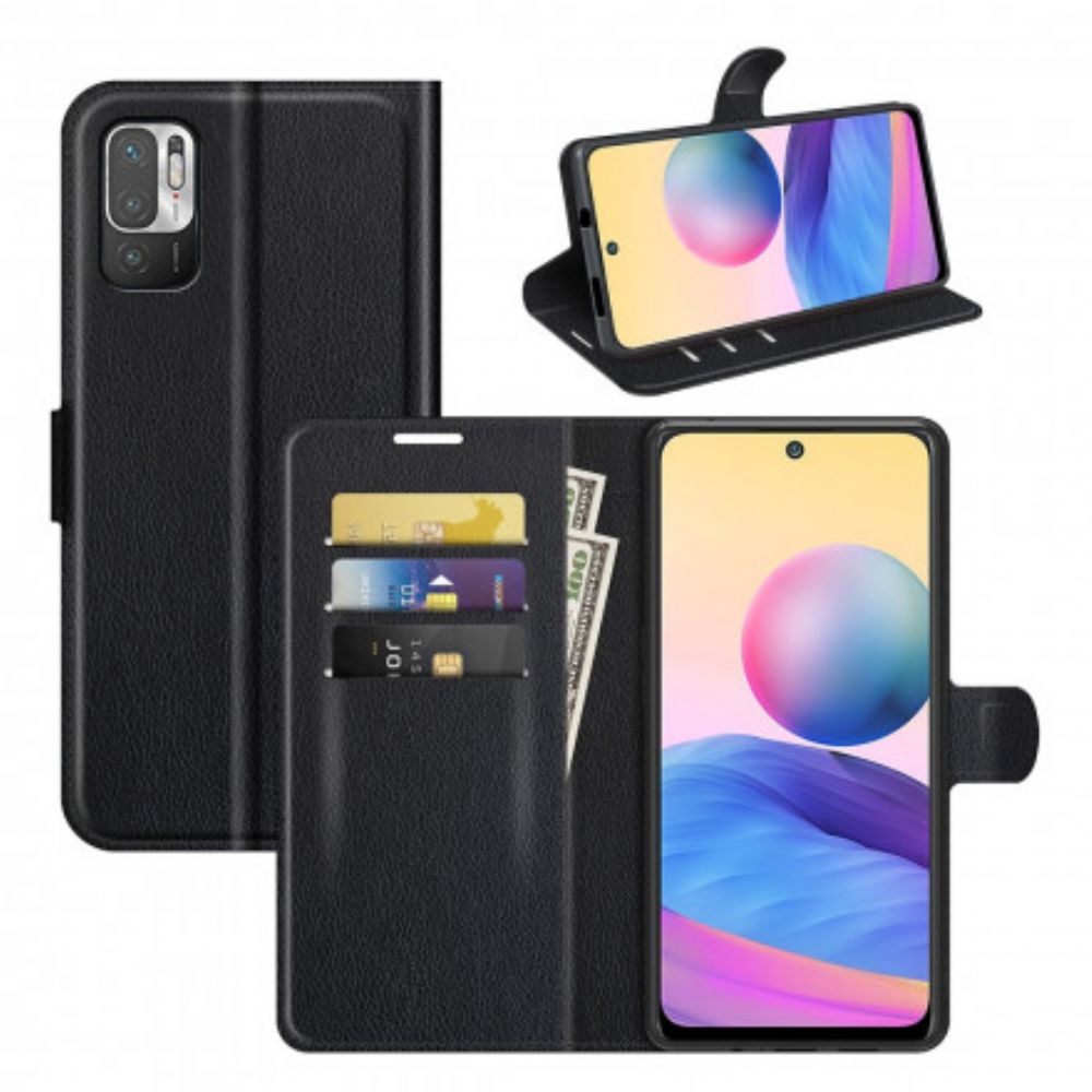 Flip Case Für Xiaomi Redmi Note 10 5G / Poco M3 Pro 5G Klassisches Kunstleder