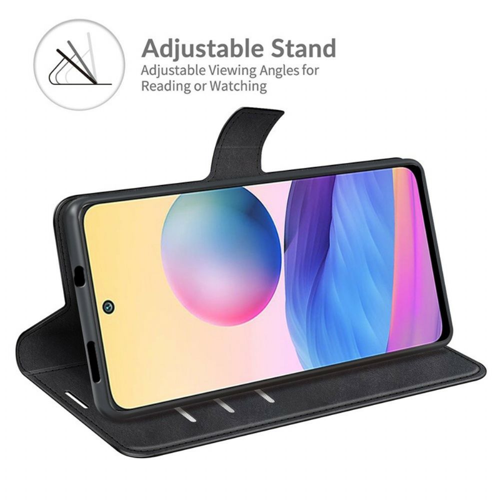 Flip Case Für Xiaomi Redmi Note 10 5G / Poco M3 Pro 5G Leder-stil