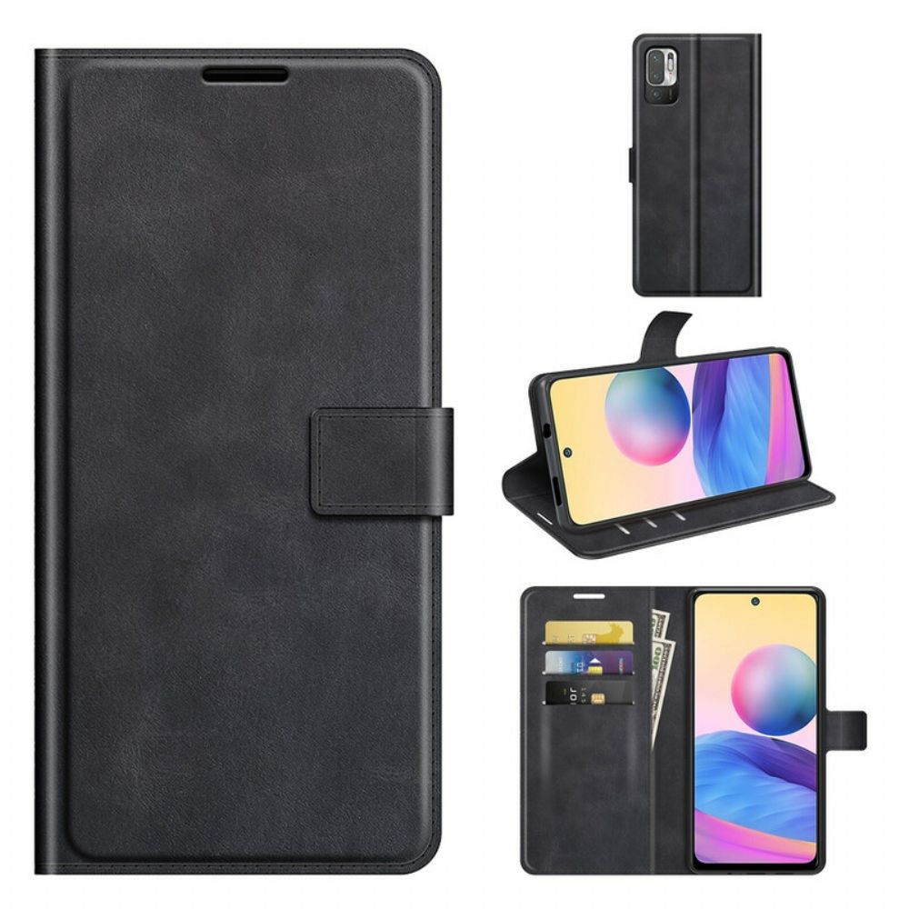 Flip Case Für Xiaomi Redmi Note 10 5G / Poco M3 Pro 5G Leder-stil