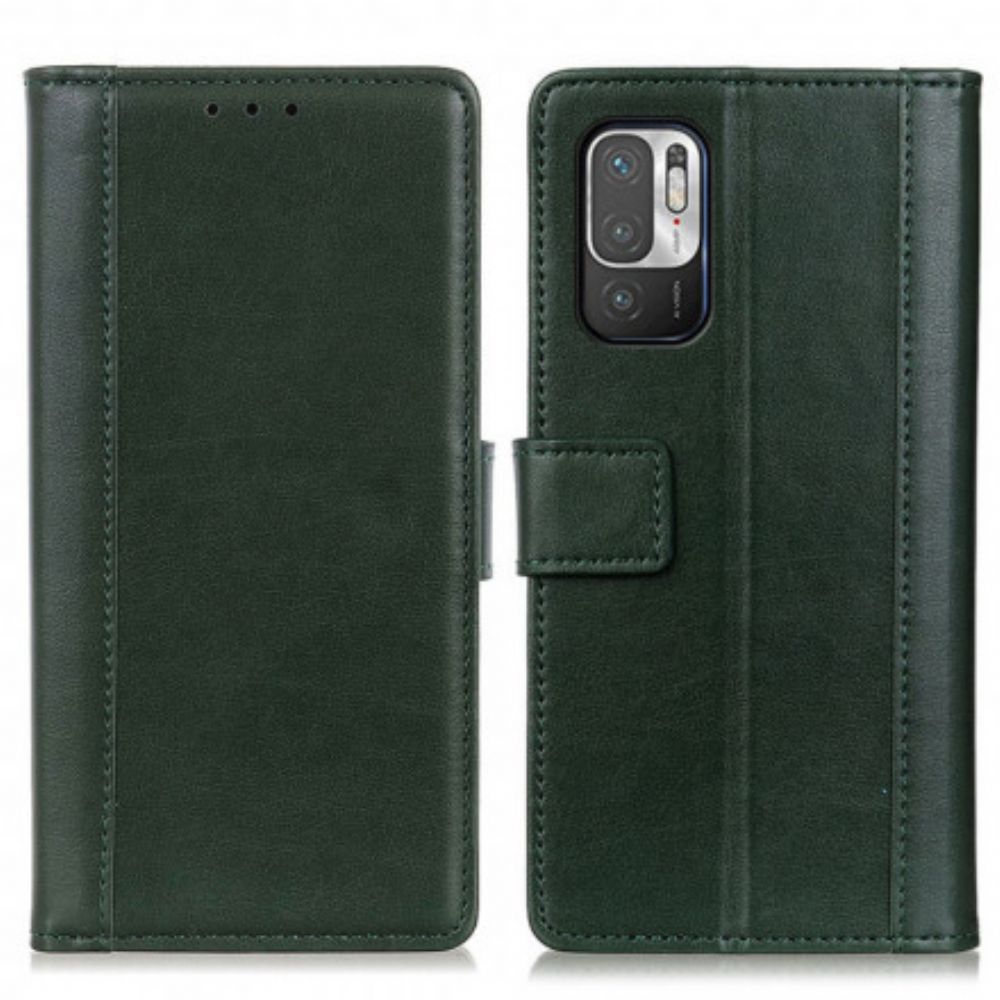 Flip Case Für Xiaomi Redmi Note 10 5G / Poco M3 Pro 5G Leder-stil