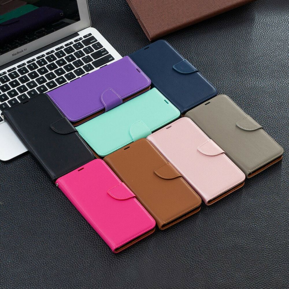 Flip Case Für Xiaomi Redmi Note 10 5G / Poco M3 Pro 5G Flip Case Litschi-klappe Schräg