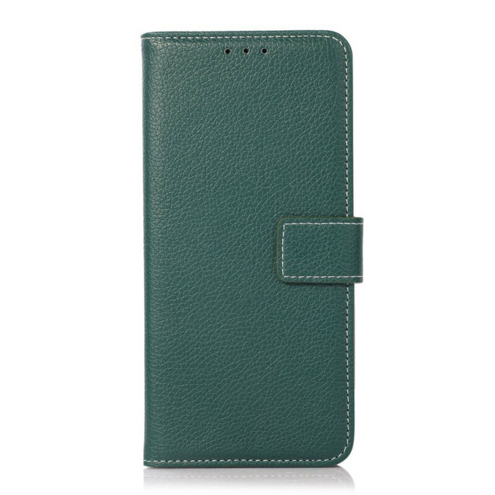 Flip Case Für Xiaomi Redmi Note 10 5G / Poco M3 Pro 5G Litschi-textur