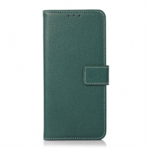 Flip Case Für Xiaomi Redmi Note 10 5G / Poco M3 Pro 5G Litschi-textur