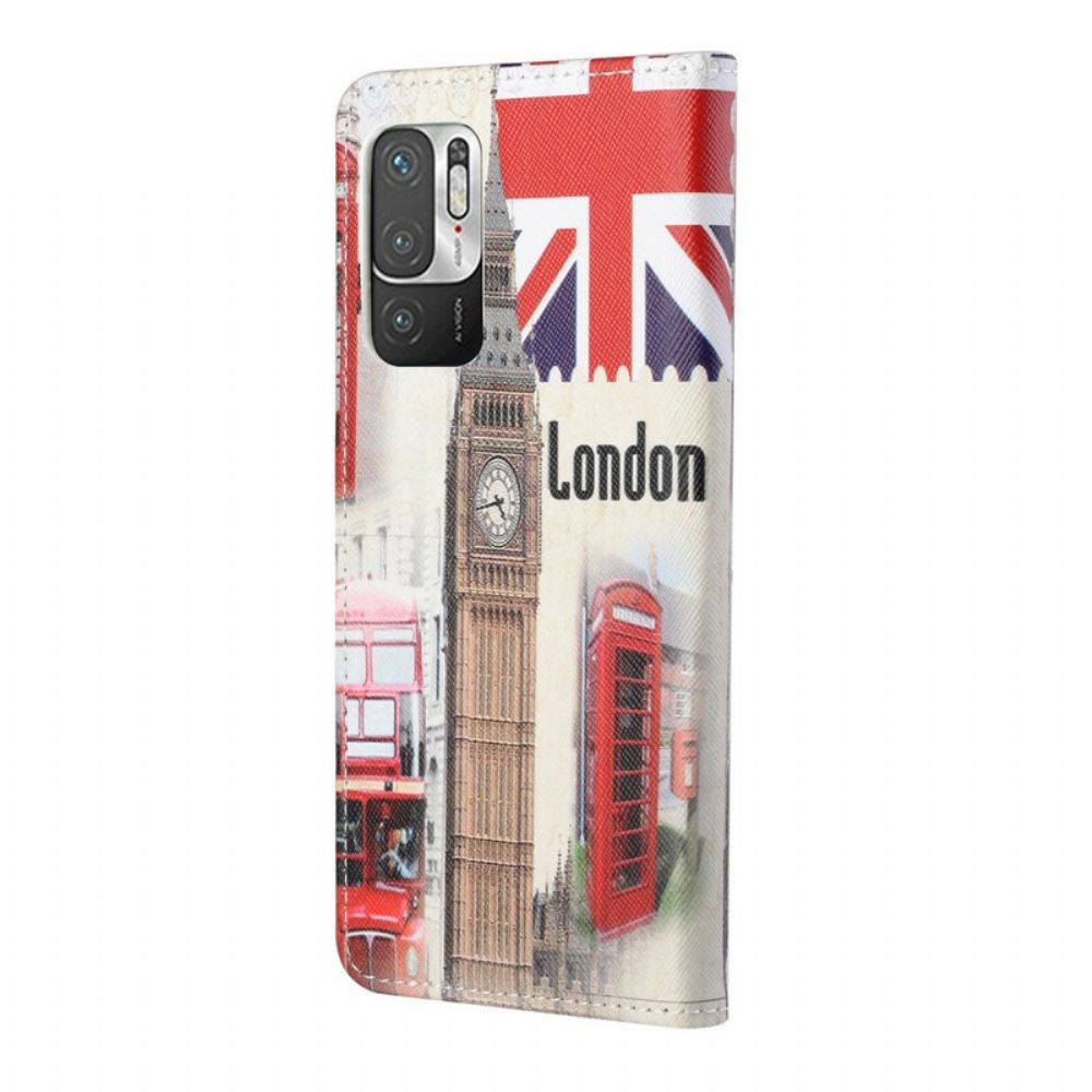 Flip Case Für Xiaomi Redmi Note 10 5G / Poco M3 Pro 5G Londoner Leben