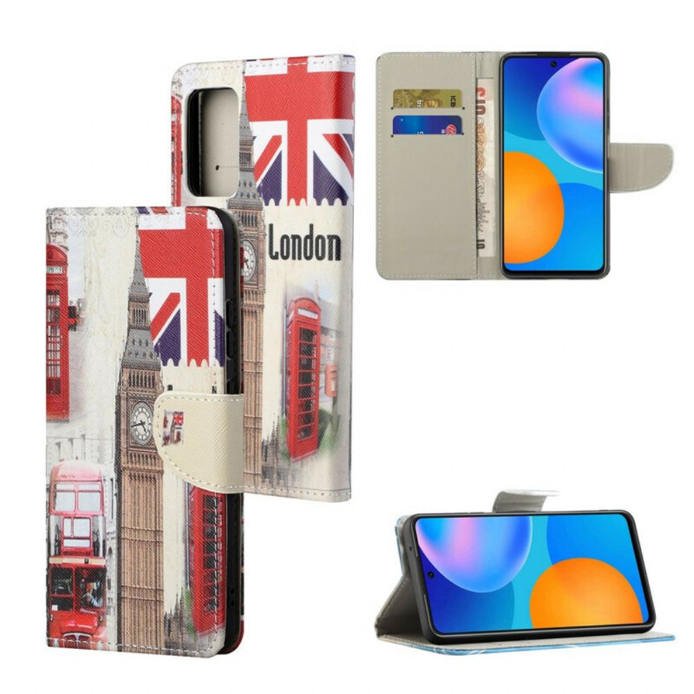 Flip Case Für Xiaomi Redmi Note 10 5G / Poco M3 Pro 5G Londoner Leben