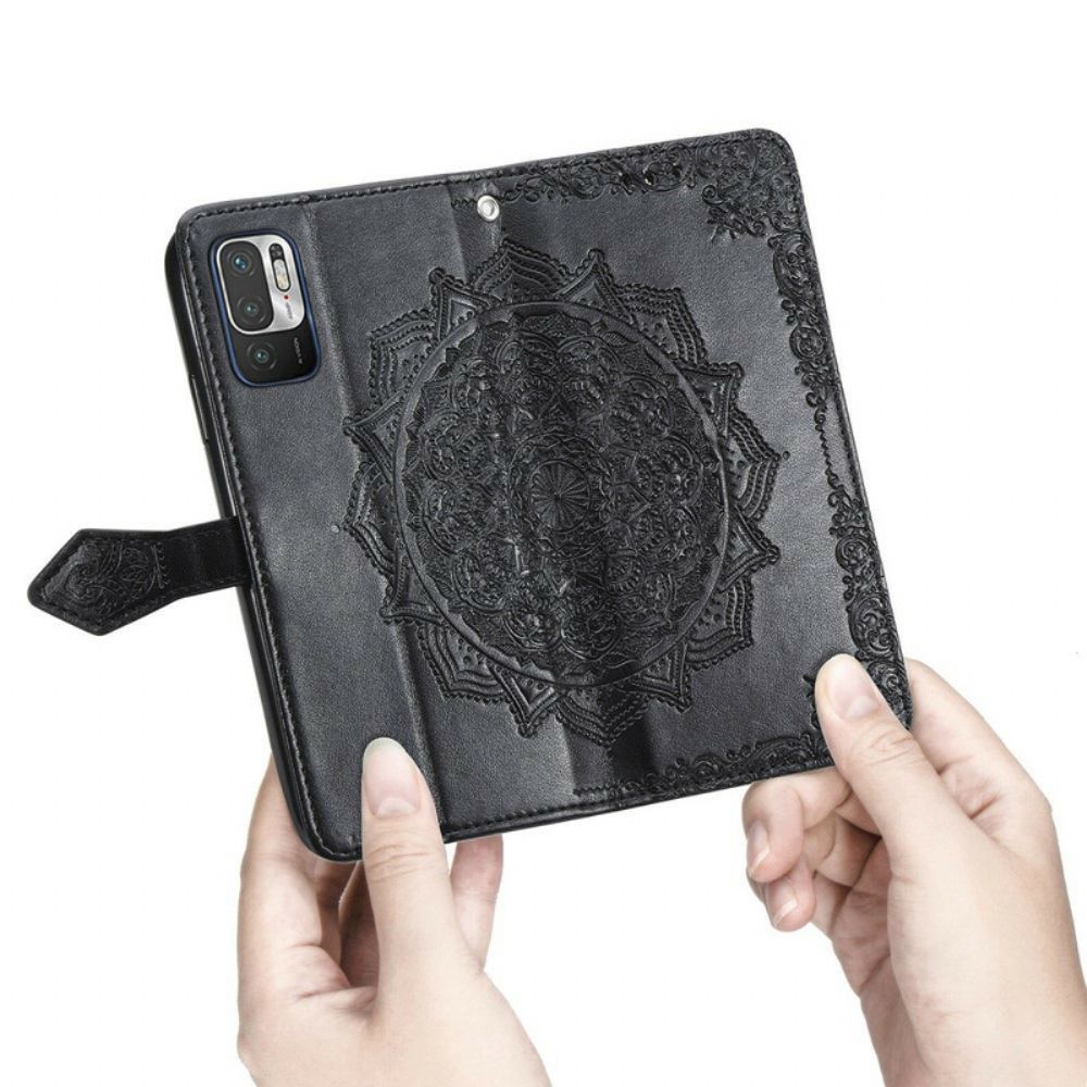 Flip Case Für Xiaomi Redmi Note 10 5G / Poco M3 Pro 5G Mandala Aus Dem Mittelalter