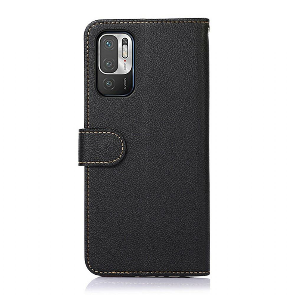 Flip Case Für Xiaomi Redmi Note 10 5G / Poco M3 Pro 5G Rfid-lychee-stil