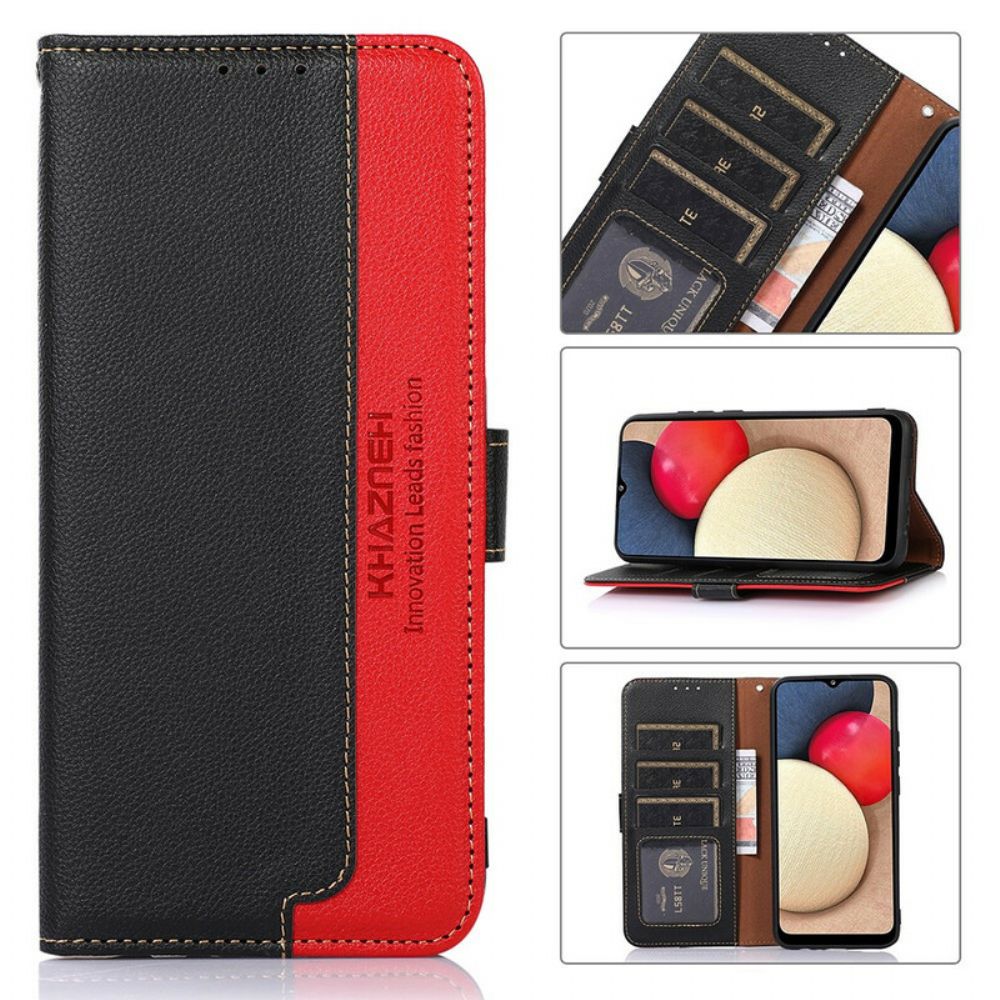 Flip Case Für Xiaomi Redmi Note 10 5G / Poco M3 Pro 5G Rfid-lychee-stil