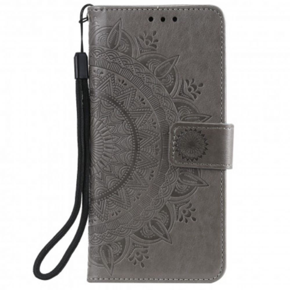 Flip Case Für Xiaomi Redmi Note 10 5G / Poco M3 Pro 5G Sonnen-mandala