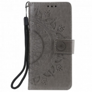 Flip Case Für Xiaomi Redmi Note 10 5G / Poco M3 Pro 5G Sonnen-mandala